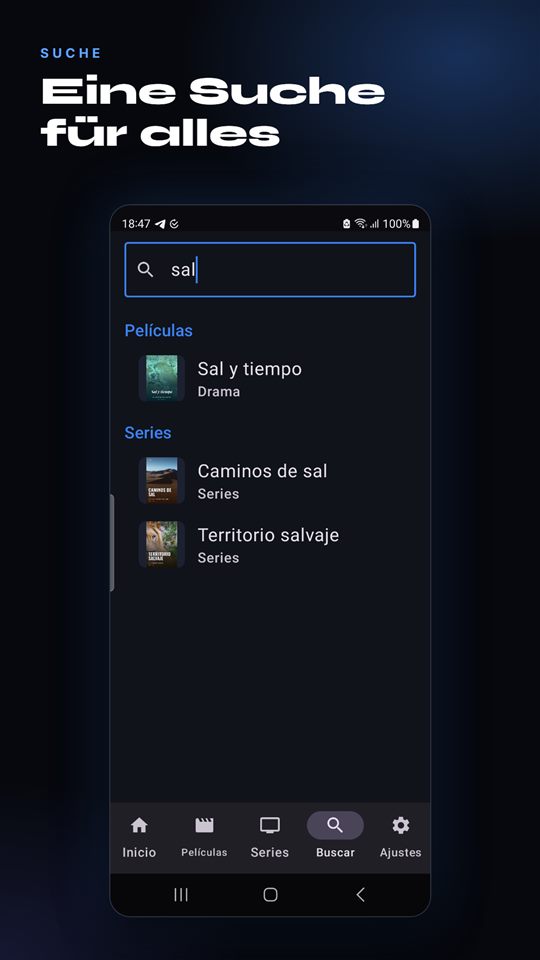 Suche auf dem Smartphone