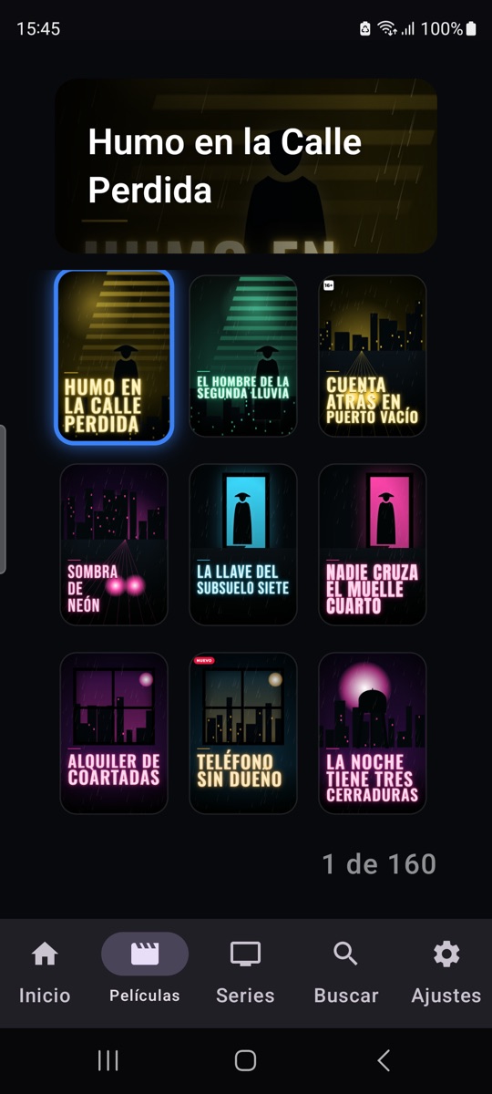 Películas y series en el móvil